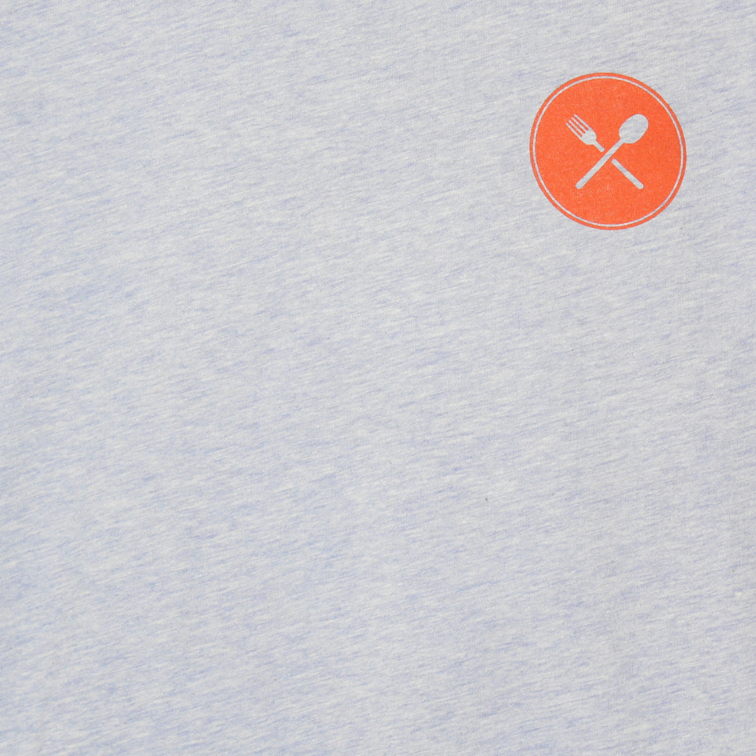 Clean Plate Club light blue t-shirt