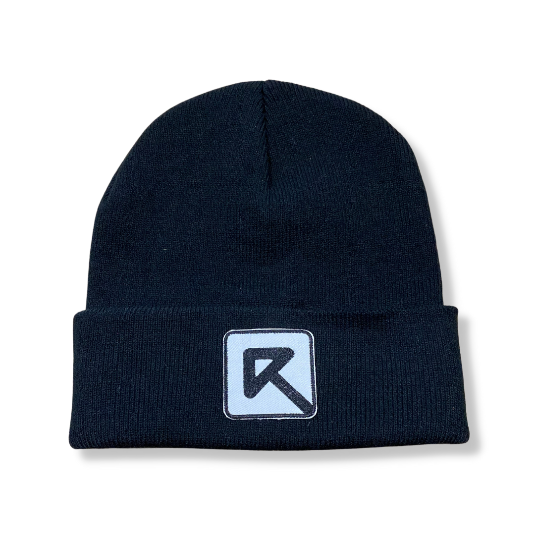 RISE R logo beanie
