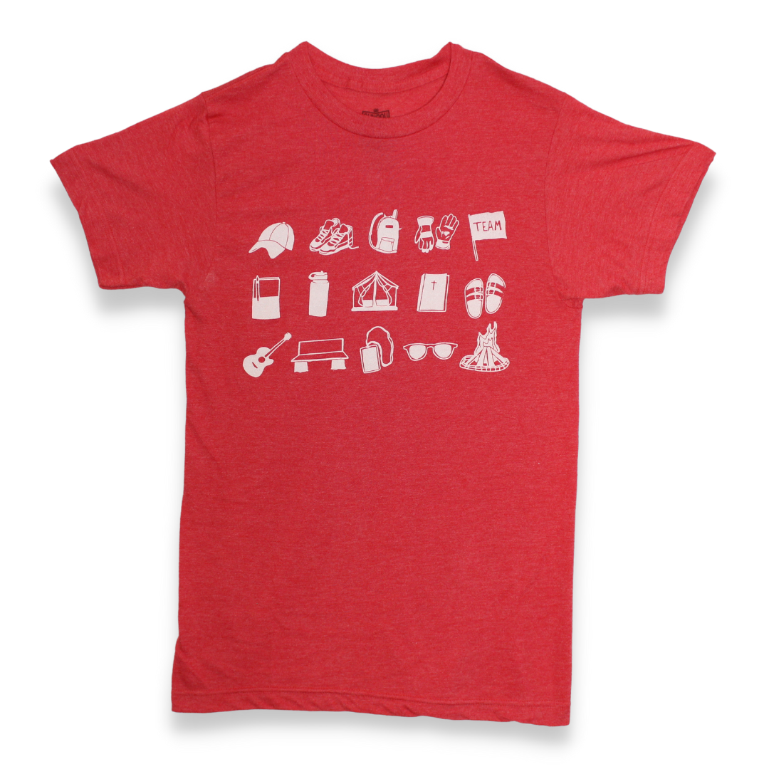 "Sketch" red t-shirt