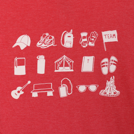 "Sketch" red t-shirt