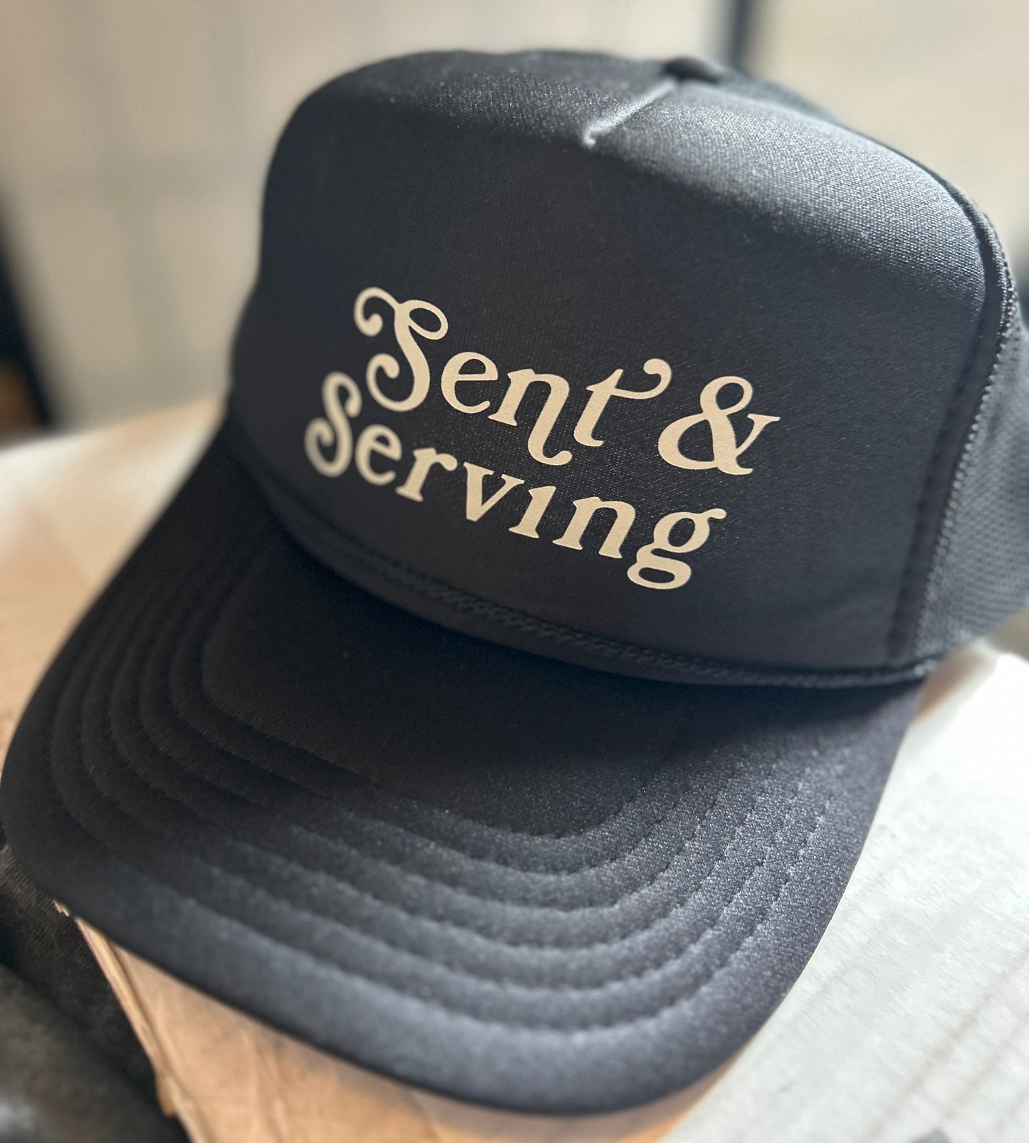 Sent & Serving trucker hat